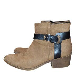 Groove Footwear Cadence Ankle Boots Size 8.5 Zip up Buckle Platform Ankle Boot